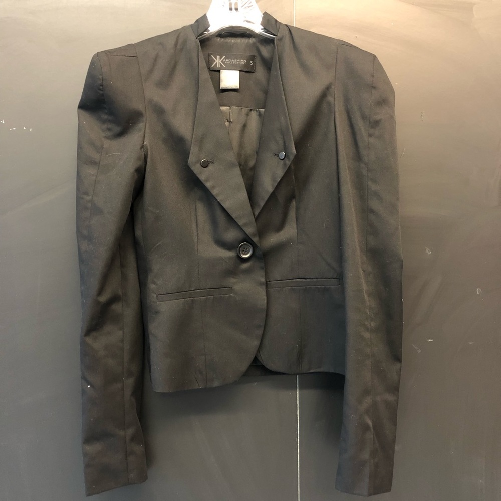Kardashian Kollection black fitted blazer S